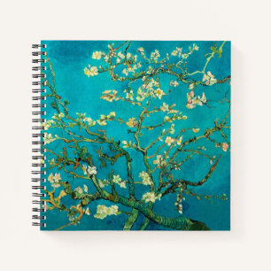 Vincent Van Gogh Blühender Mandelbaum Florale Kuns Notizbuch
