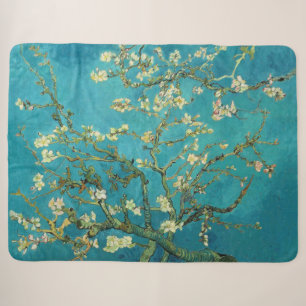 Vincent Van Gogh Blühender Mandelbaum Florale Kuns Sherpadecke