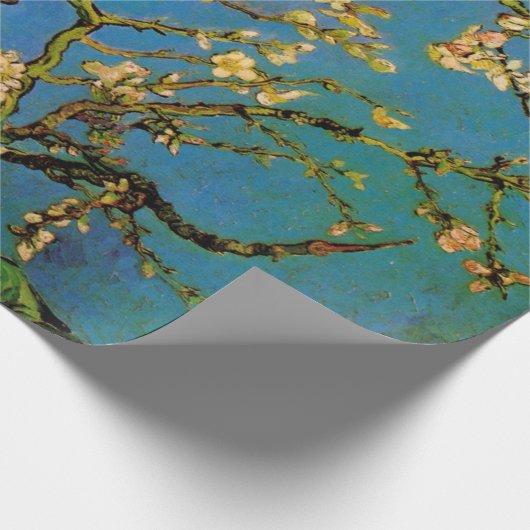Vincent van Gogh - Blühender Mandelbaum Geschenkpapier (Ecke)
