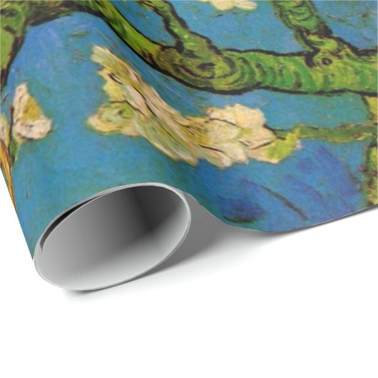 Vincent van Gogh - Blühender Mandelbaum Geschenkpapier (Rolleneckpunkt)