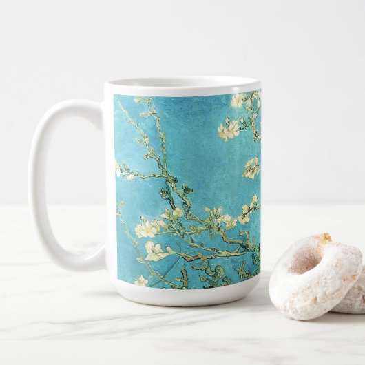 Vincent van Gogh Blühender Mandelbaum Kaffeetasse (Mit Donut)
