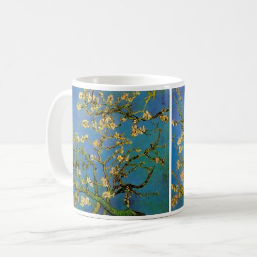 Vincent van Gogh - Blühender Mandelbaum Kaffeetasse (Vorderseite Links)