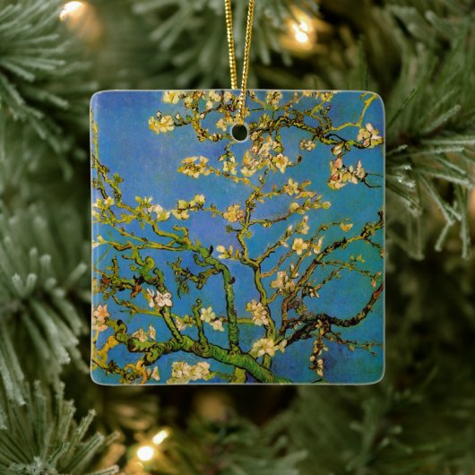 Vincent van Gogh - Blühender Mandelbaum Keramikornament (Baum)