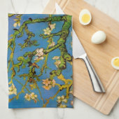 Vincent van Gogh - Blühender Mandelbaum Küchentuch (Viertel Falte)