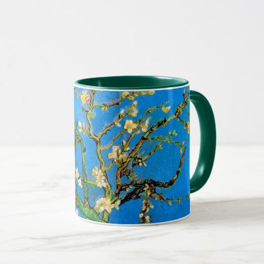 Vincent Van Gogh - Blühender Mandelbaum Kunst Tasse (VorderseiteRechts)