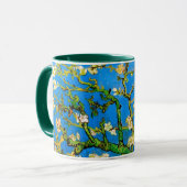 Vincent Van Gogh - Blühender Mandelbaum Kunst Tasse (Vorderseite Links)