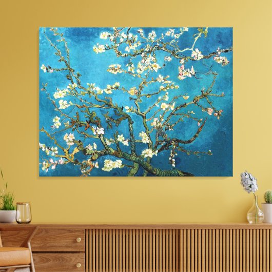Vincent van Gogh, blühender Mandelbaum Leinwanddruck (Insitu (Wohnzimmer))