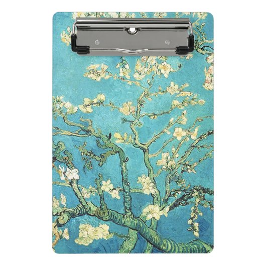 Vincent van Gogh Blühender Mandelbaum Mini Klemmbrett (Vorderseite)