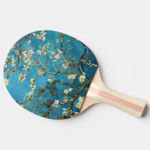 Vincent van Gogh, blühender Mandelbaum. Vintag Tischtennis Schläger