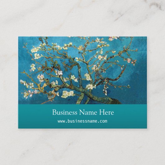 Vincent van Gogh, blühender Mandelbaum Visitenkarte (Vorderseite)