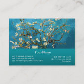 Vincent van Gogh, blühender Mandelbaum Visitenkarte (Rückseite)