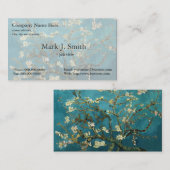 Vincent van Gogh, blühender Mandelbaum Visitenkarte (Vorne/Hinten)