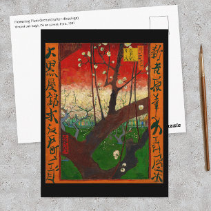 Vincent van Gogh - Blühender Pflaumenbaum Postkarte