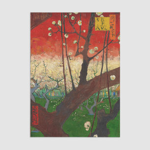Vincent van Gogh - Blühender Pflaumenbaum Seidenpapier
