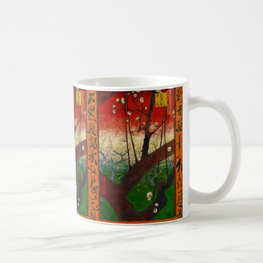 Vincent van Gogh - Blühender Pflaumenbaumgarten Kaffeetasse (Rechts)