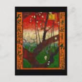 Vincent van Gogh - Blühender Pflaumenbaumgarten Postkarte (Vorderseite)