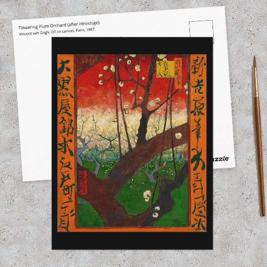 Vincent van Gogh - Blühender Pflaumenbaumgarten Postkarte
