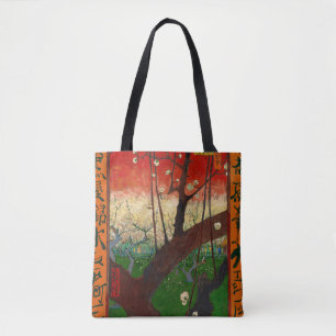Vincent van Gogh - Blühender Pflaumenbaumgarten Tasche