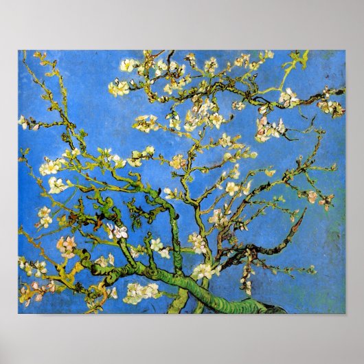 Vincent Van Gogh - Blühendes Almond Tree Kunst, Di Poster (Vorne)