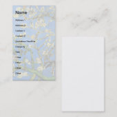 Vincent Van Gogh - Blühendes Almond Tree Kunst, Di Visitenkarte (Vorne/Hinten)