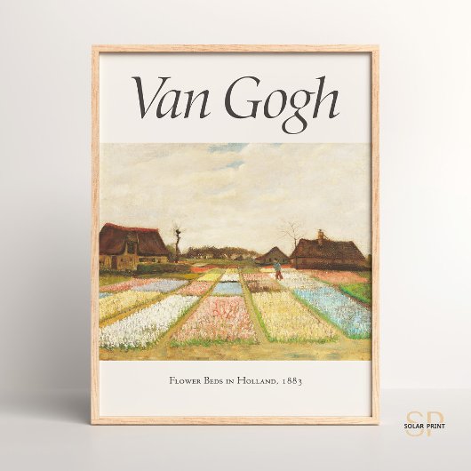 Vincent van Gogh Blume Beds in Holland Art Print Poster