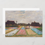 Vincent van Gogh - Blume Beds in Holland Dankeskarte (Vorne/Hinten)