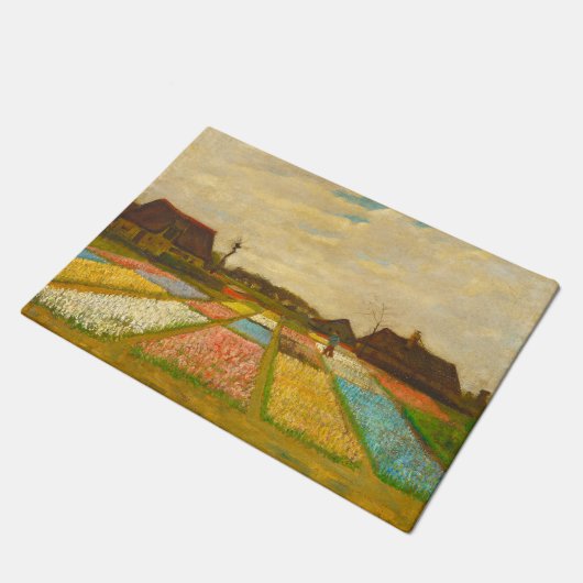 Vincent van Gogh Blume Beds in Holland Fußmatte (Schrägansicht)