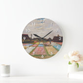 Vincent van Gogh - Blume Beds in Holland Große Wanduhr (Zuhause)