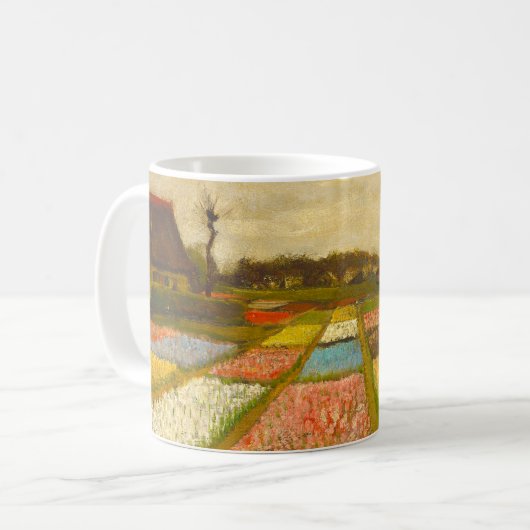 Vincent van Gogh Blume Beds in Holland Kaffeetasse (Vorderseite Links)