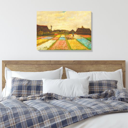 Vincent van Gogh Blume Beds in Holland Leinwanddruck (Insitu (Schlafzimmer))