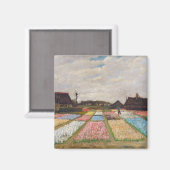 Vincent van Gogh - Blume Beds in Holland Magnet (Vorderseite/Rückseite)