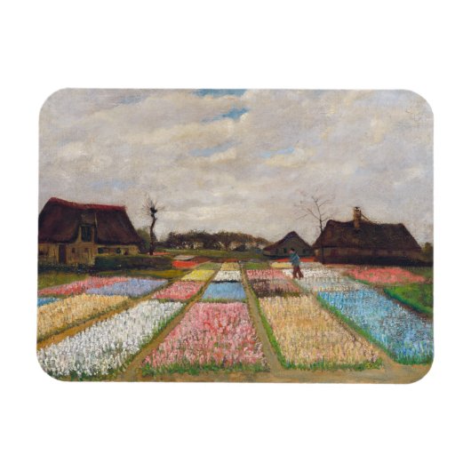 Vincent van Gogh - Blume Beds in Holland Magnet (Horizontal)