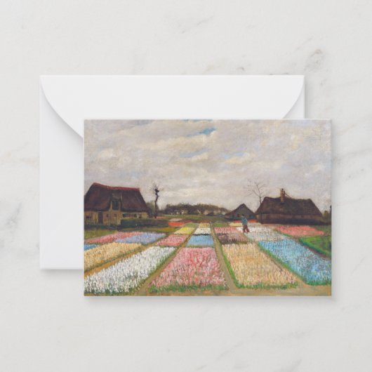 Vincent van Gogh - Blume Beds in Holland Mitteilungskarte (Vorderseite)