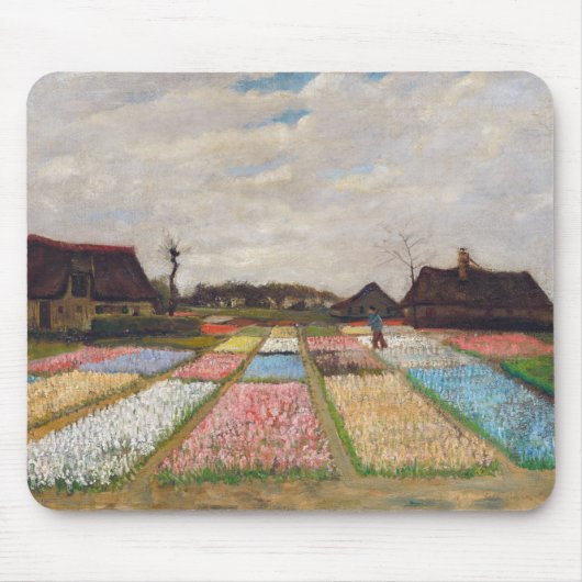 Vincent van Gogh - Blume Beds in Holland Mousepad (Vorne)