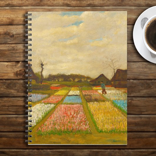 Vincent van Gogh Blume Beds in Holland Notizblock