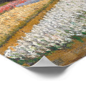 Vincent van Gogh - Blume Beds in Holland Poster (Ecke)
