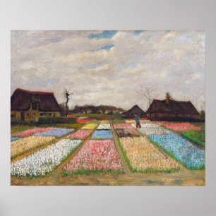 Vincent van Gogh - Blume Beds in Holland Poster