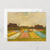 Vincent van Gogh Blume Beds in Holland Postkarte (Vorne/Hinten)