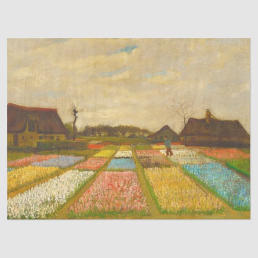 Vincent Van Gogh Blume Beds in Holland Seidenpapier (Vorderseite)