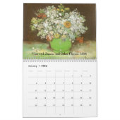 Vincent van Gogh Blume, Post-Impressionismus Art Kalender (Jan 2026)