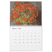 Vincent van Gogh Blume, Post-Impressionismus Art Kalender (Feb 2026)