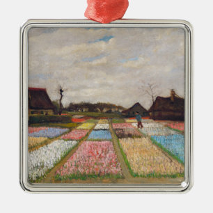 Vincent van Gogh - Blumenbeete in Holland Ornament Aus Metall