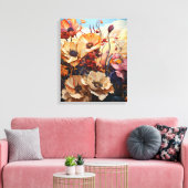 Vincent Van Gogh Blumengarten Malerei Wand Kunst (Insitu (Wohnzimmer))