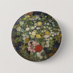 Vincent van Gogh Blumenstrauß der Blumen in Button