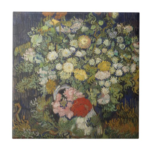 Vincent van Gogh | Blumenstrauß der Blumen in Fliese (Vorderseite)