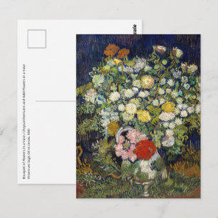 Vincent van Gogh - Blumenstrauß in einer Vase Postkarte