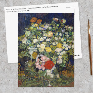 Vincent van Gogh - Blumenstrauß in einer Vase Postkarte