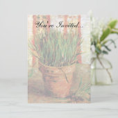 Vincent Van Gogh - Blumentopf mit Chives Einladung (Stehend Vorderseite)