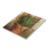 Vincent Van Gogh - Blumentopf mit Chives Fliese (Seite)