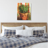 Vincent Van Gogh - Blumentopf mit Chives Leinwanddruck (Insitu (Schlafzimmer))